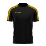 Tricou Givova Poly Band, Negru / Auriu - imagine 4