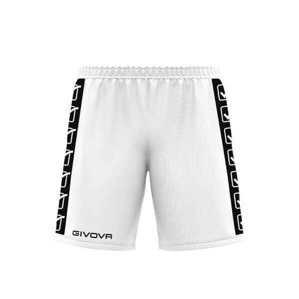 Pantaloni scurti sport Givova Poly Band, Alb - imagine 3