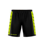 Pantaloni scurti sport Givova Poly Band, Galben Fluo / Negru - imagine 5