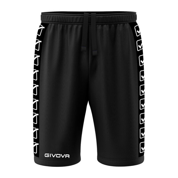 Pantaloni scurti Givova Terry Band, Negru - imagine 3