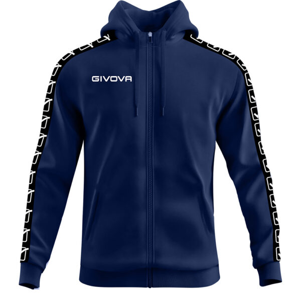 Hanorac Givova Felpa Full-zip Band, Bleumarin - imagine 3