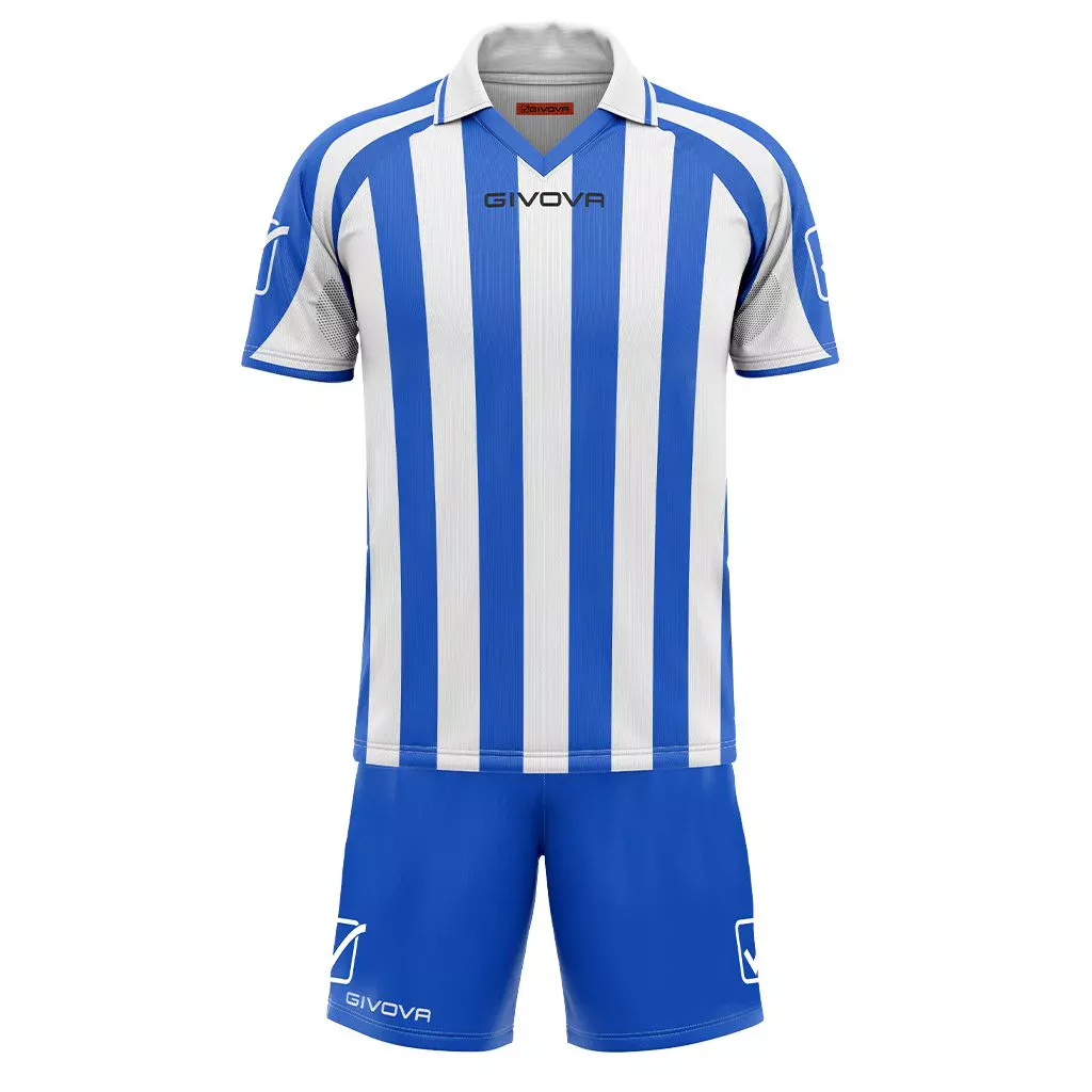 Set echipament sport Givova Suporter, Albastru Royal / Alb - imagine 1