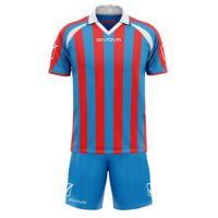 Set echipament sport Givova Suporter, Albastru Royal / Rosu