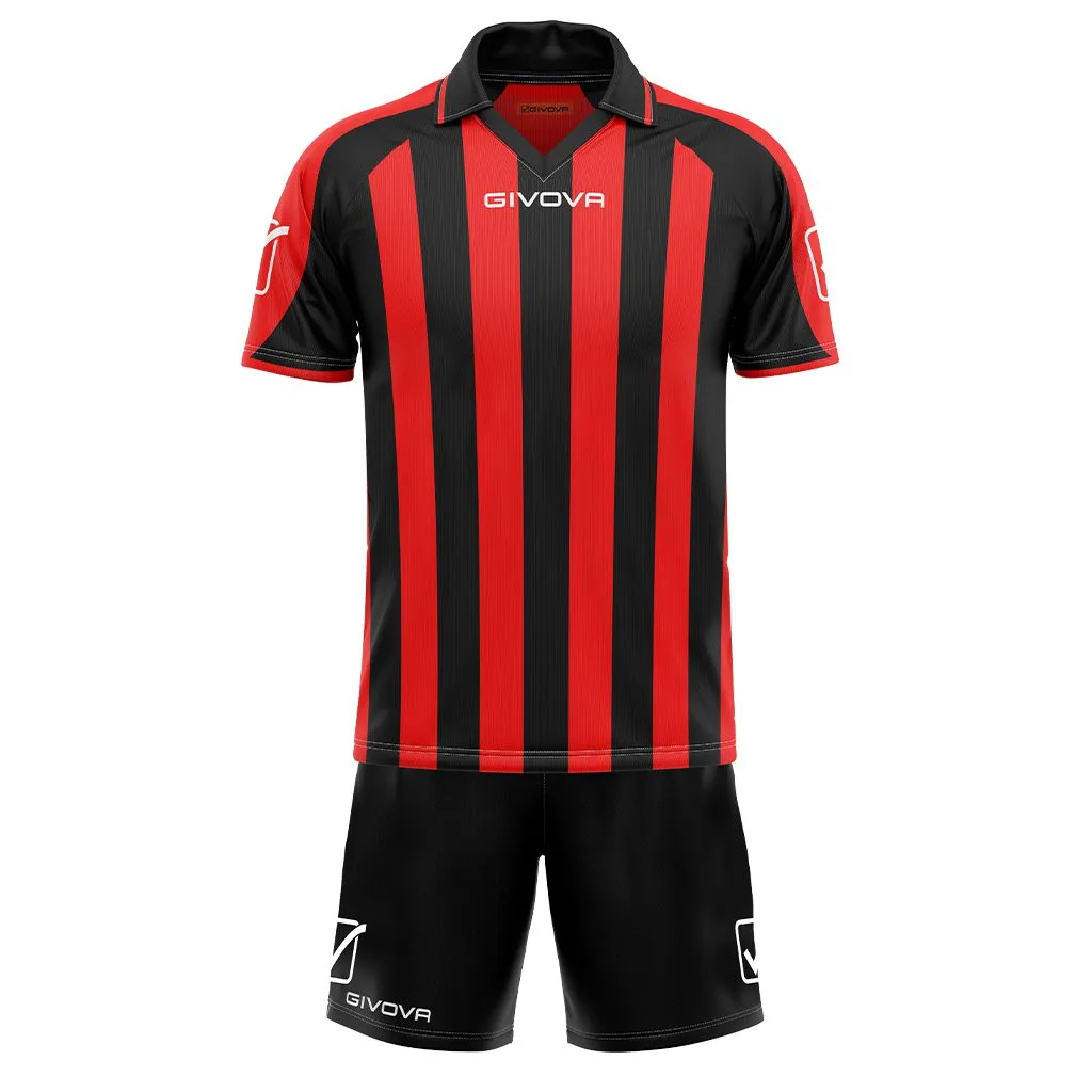 Set echipament sport Givova Suporter, Rosu / Negru - imagine 1