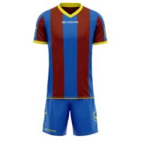 Set echipament sport Givova Catalano, Albastru Royal / Grena