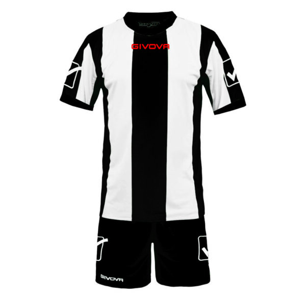 Set echipament sport Givova Catalano, Negru / Alb - imagine 1