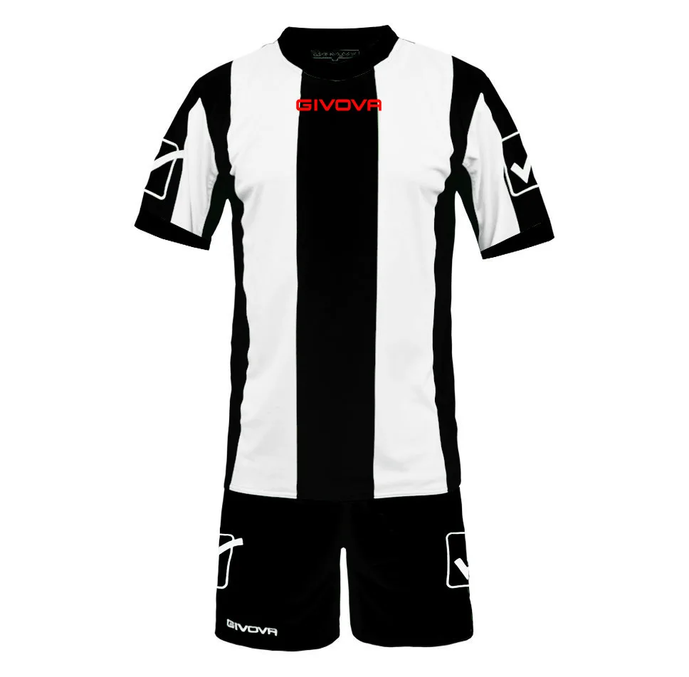 Set echipament sport Givova Catalano, Negru / Alb - imagine 1