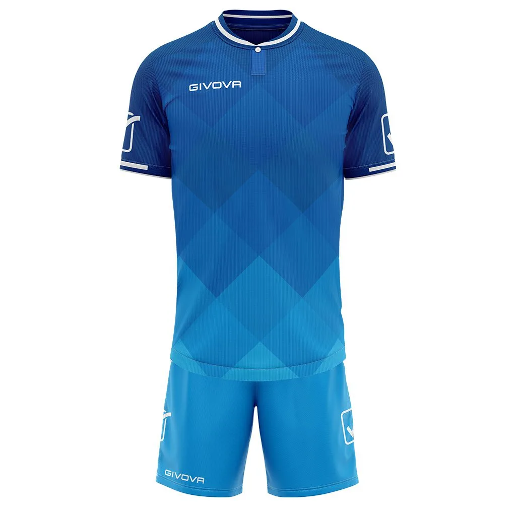 Set echipament sport Givova Shade, Albastru Royal / Albastru Sky - imagine 1