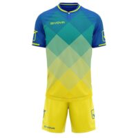 Set echipament sport Givova Shade, Albastru Royal / Galben