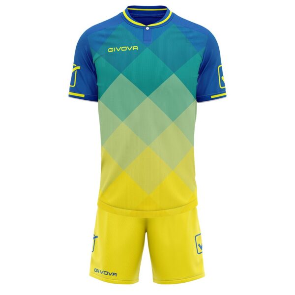 Set echipament sport Givova Shade, Albastru Royal / Galben - imagine 1