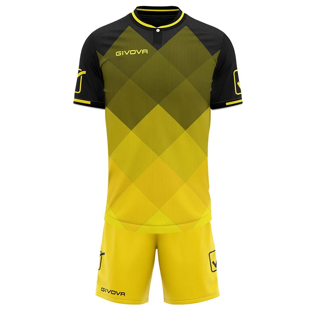Set echipament sport Givova Shade, Negru / Galben - imagine 1