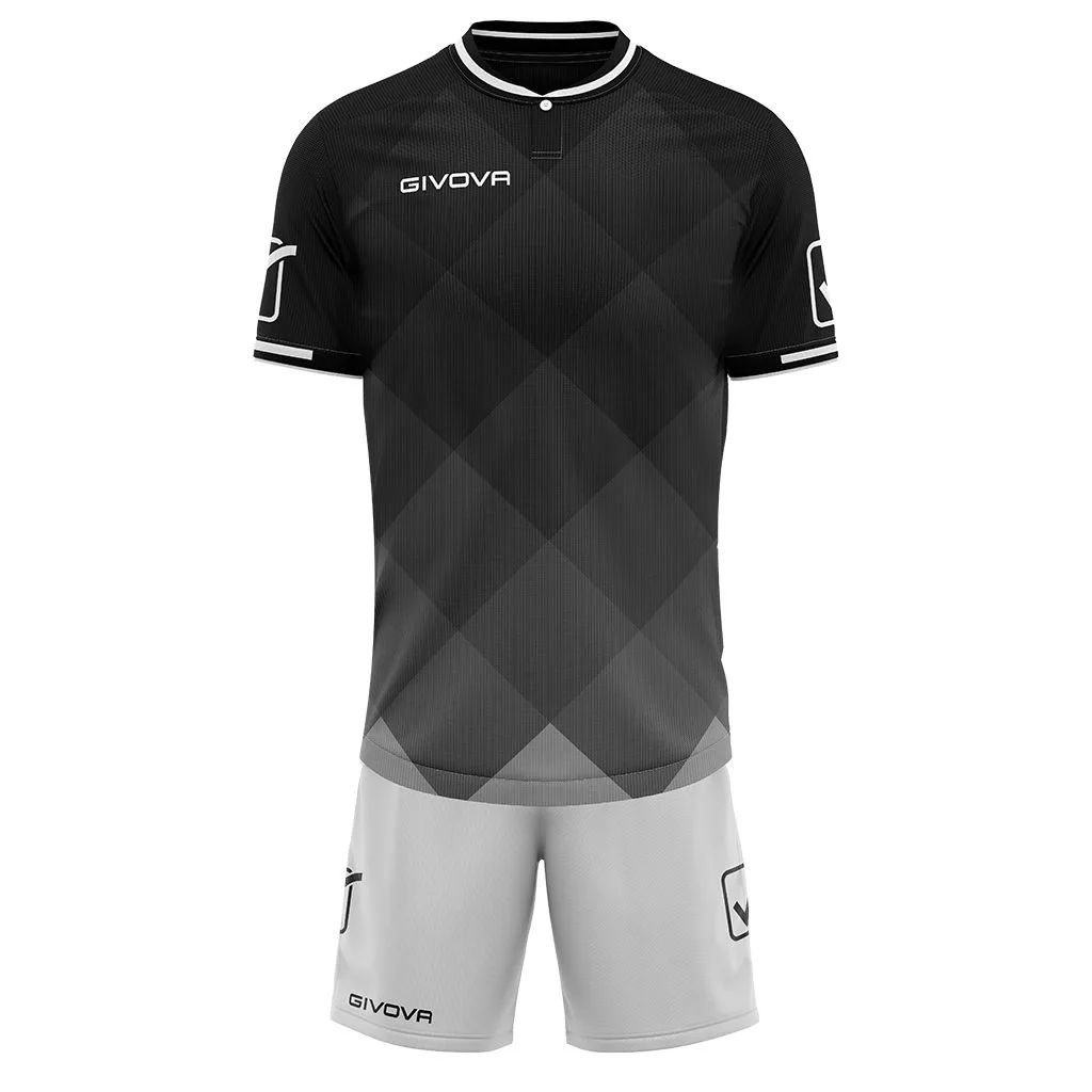 Set echipament sport Givova Shade, Negru / Gri - imagine 1