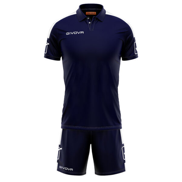 Set echipament sport Givova Play, Bleumarin / Alb - imagine 1