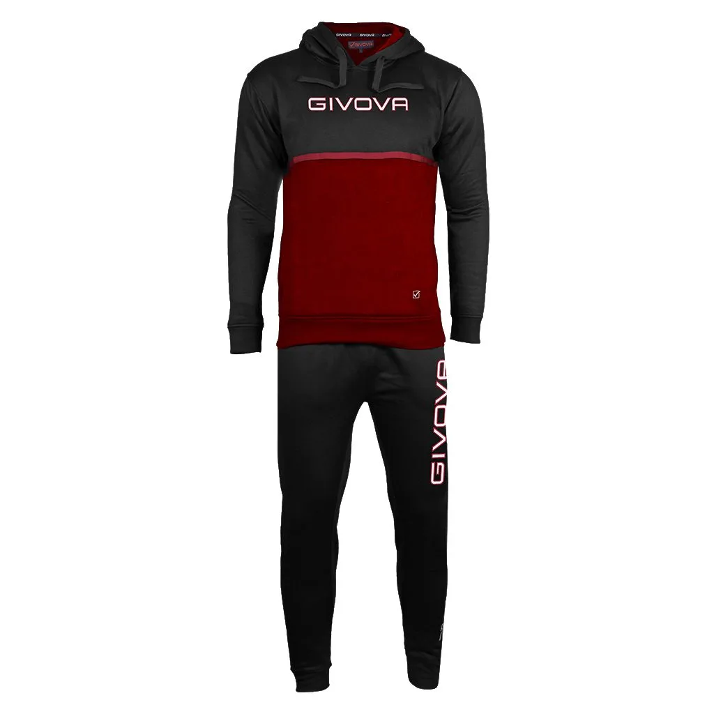 Trening barbati Givova ITALIA 106, Negru / Visiniu - imagine 1