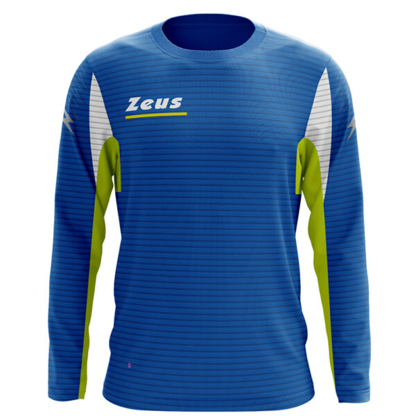 Bluza Zeus Atlante, Albastru Royal / Galben Fluo - imagine 1