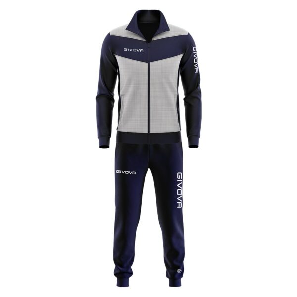 Trening unisex Givova Visa Luxury, Gri / Bleumarin - imagine 5