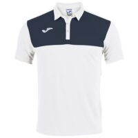 Tricou polo copii Joma Winner, Alb / Bleumarin
