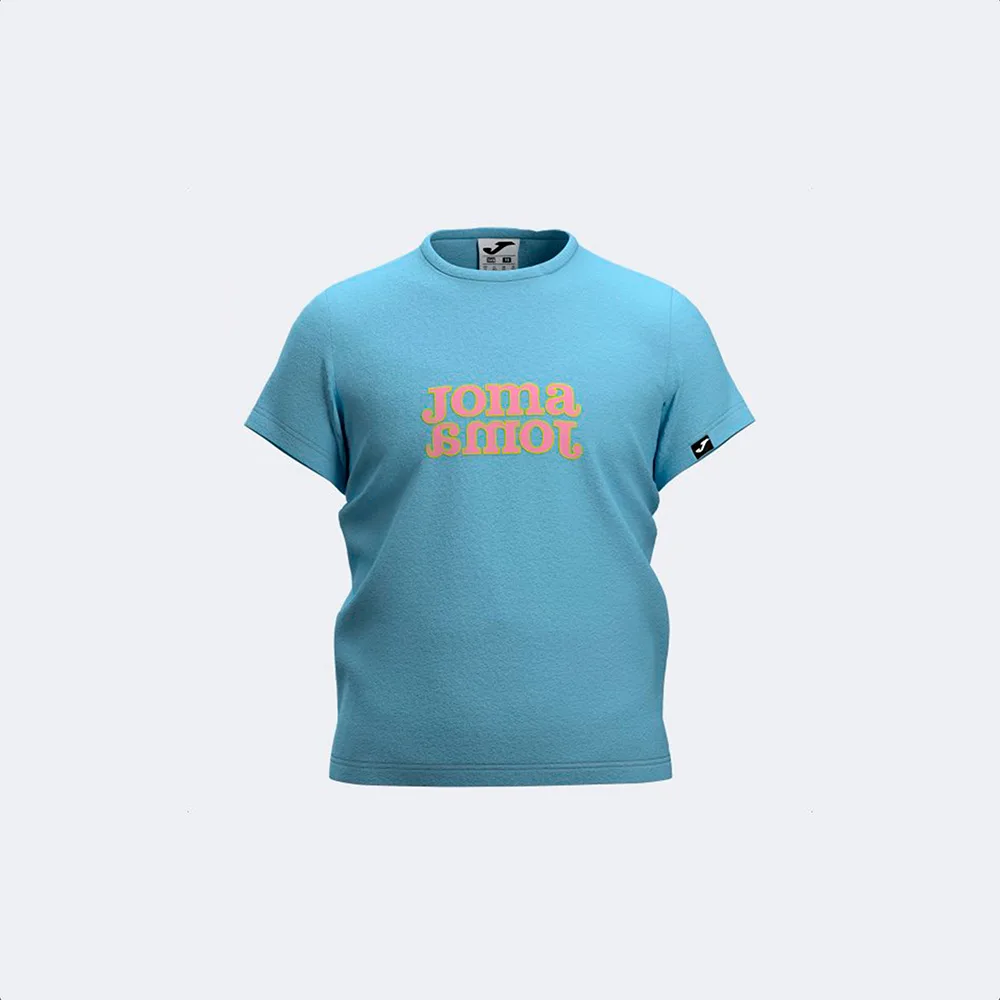 Tricou bumbac copii Joma Metaverse, Albastru sky - imagine 1