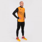 Bluza alergare Joma Elite VIII, Negru / Portocaliu - imagine 2