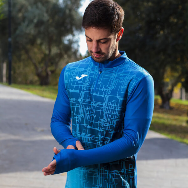 Bluza alergare Joma Elite VIII, Albastru Royal - imagine 4