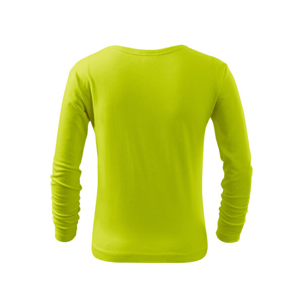 Bluza copii bumbac FIT-T, Verde lime - imagine 3