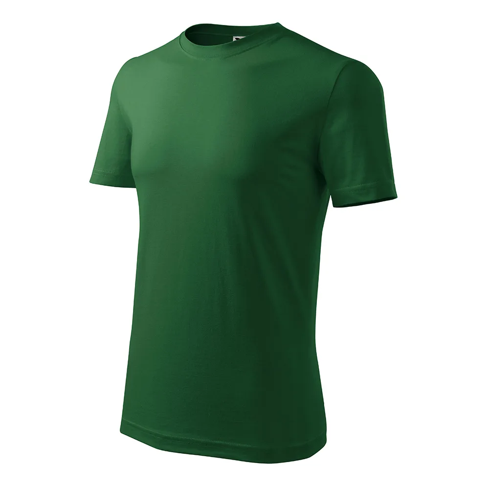 Tricou bumbac Classic New, Verde Sticla - imagine 1