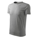 Tricou bumbac Classic New, Gri inchis