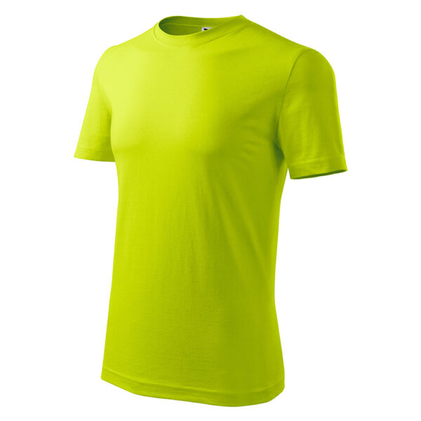 Tricou bumbac Classic New, Verde Lime - imagine 1