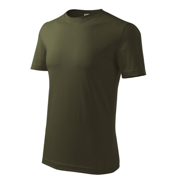 132_69_C Tricou bumbac Classic New, Verde Militar - imagine 1
