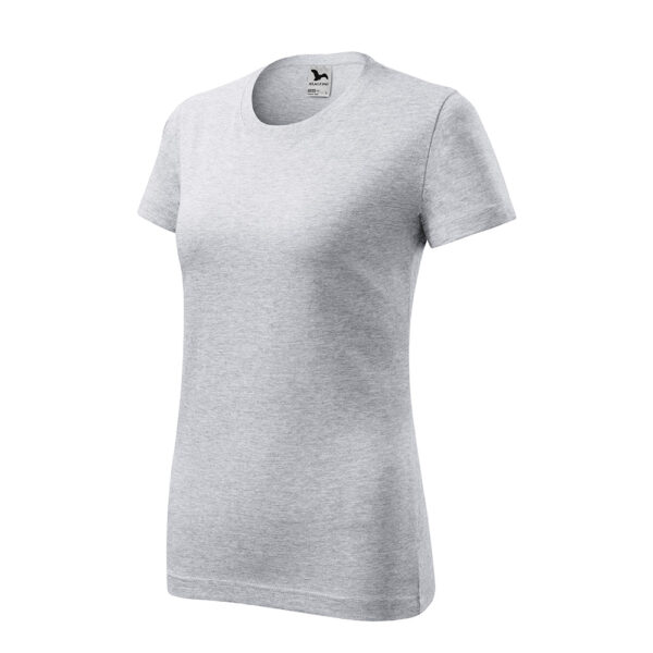 CLASSIC NEW Tricou bumbac dama Classic New, Gri deschis - imagine 1