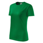 Tricou bumbac dama Classic New, Verde mediu