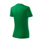 Tricou bumbac dama Classic New, Verde mediu - imagine 3