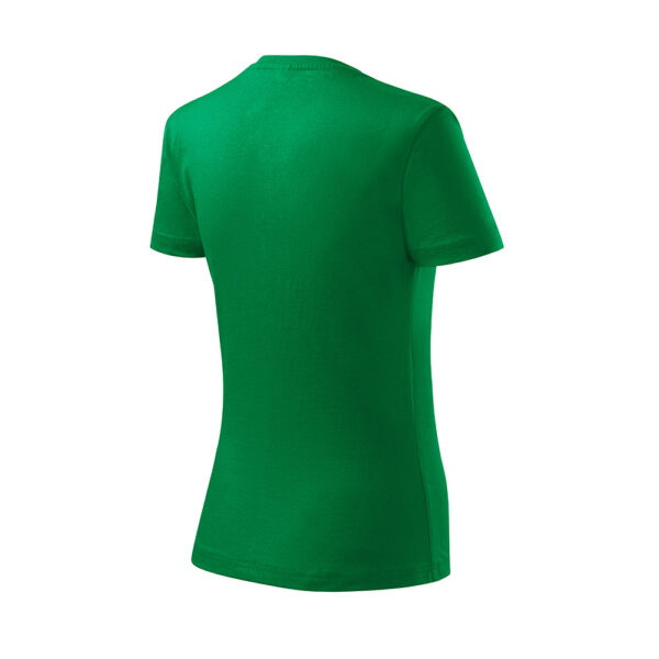 Tricou bumbac dama Classic New, Verde mediu - imagine 3
