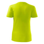 Tricou bumbac dama Classic New, Verde Lime - imagine 3