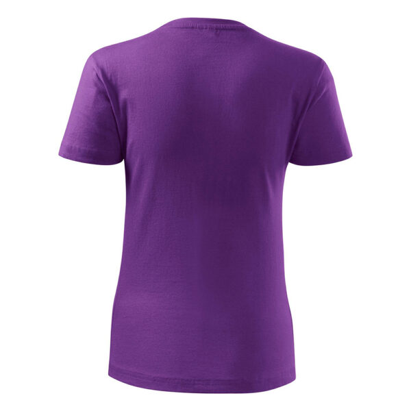 Tricou bumbac dama Classic New, Violet - imagine 3