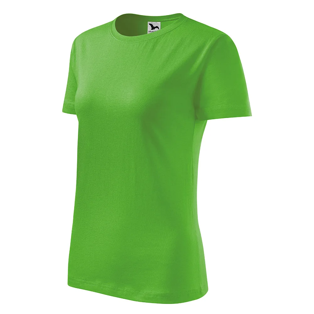 Tricou bumbac dama Classic New, Verde mar - imagine 1