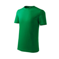 Tricou bumbac copii Classic New, Verde Mediu
