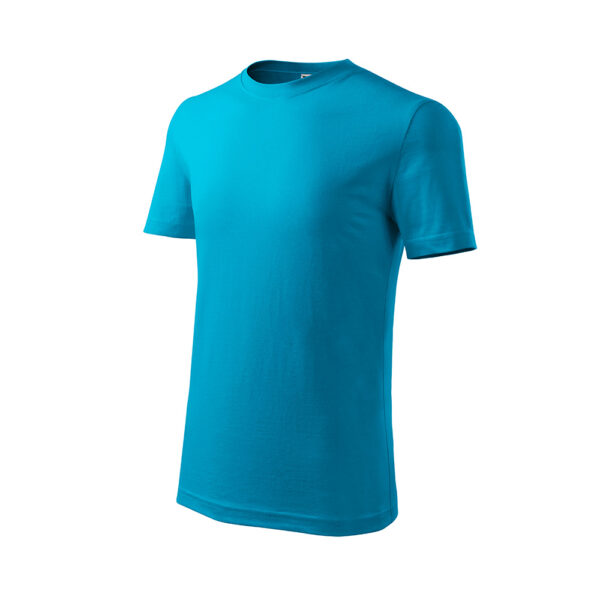 CLASSIC NEW Tricou bumbac copii Classic New, Turcoaz - imagine 1