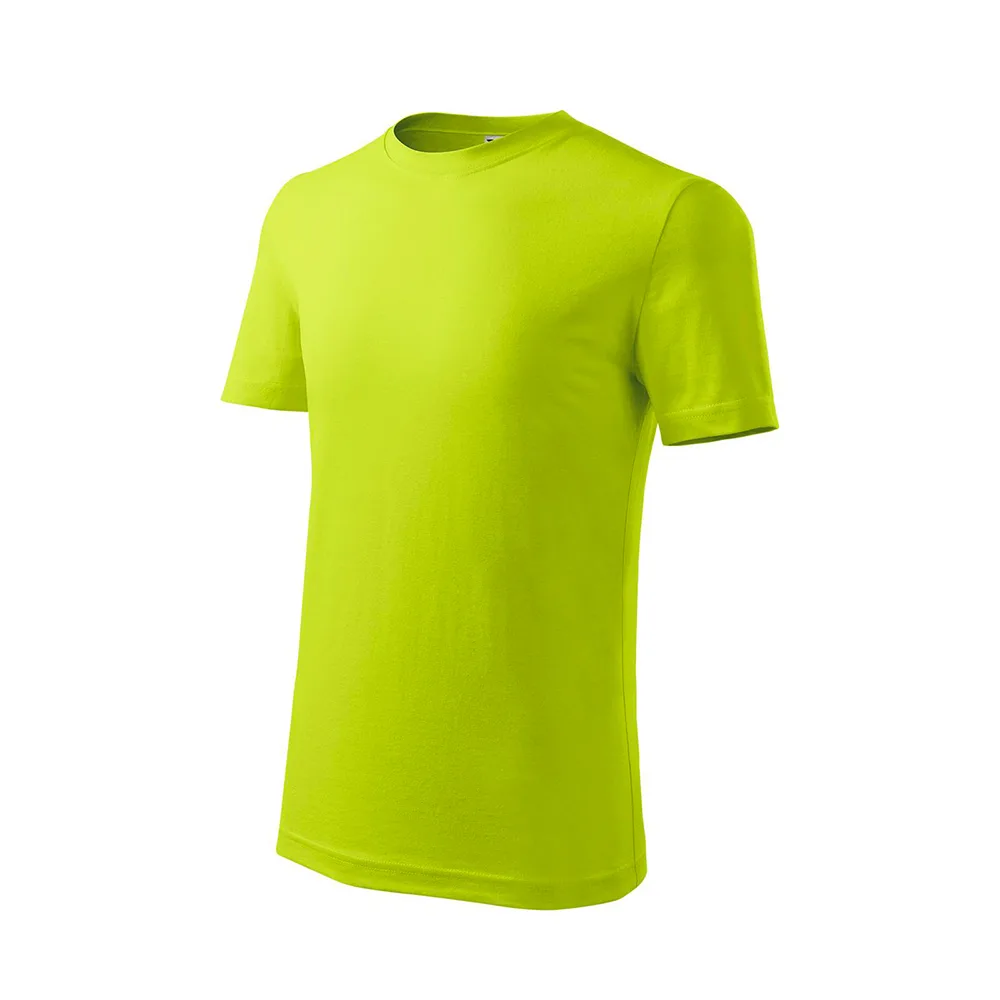 Tricou bumbac copii Classic New, Verde Lime - imagine 1