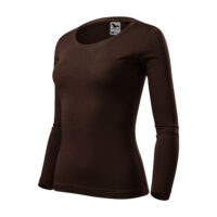 Bluza dama bumbac FIT-T, Cafea
