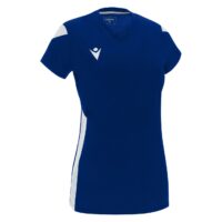 Tricou volei dama Macron Oxygen, Albastru Royal / Alb