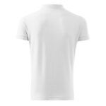 Tricou polo bumbac Cotton, Alb - imagine 3