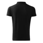Tricou polo bumbac Cotton, Negru - imagine 3