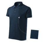Tricou polo bumbac Cotton, Bleumarin - imagine 4