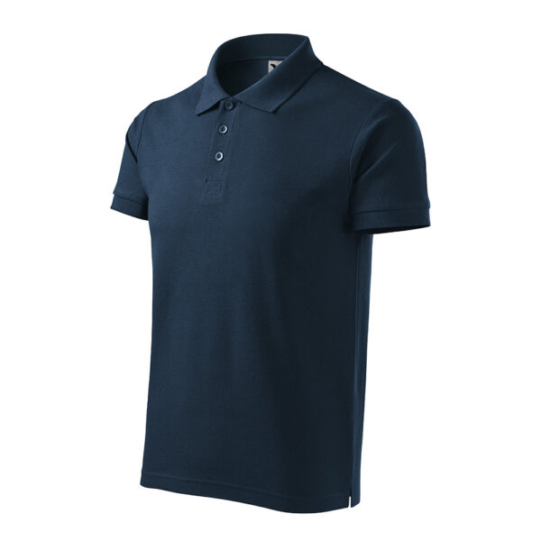 Tricou polo bumbac Cotton, Bleumarin - imagine 1