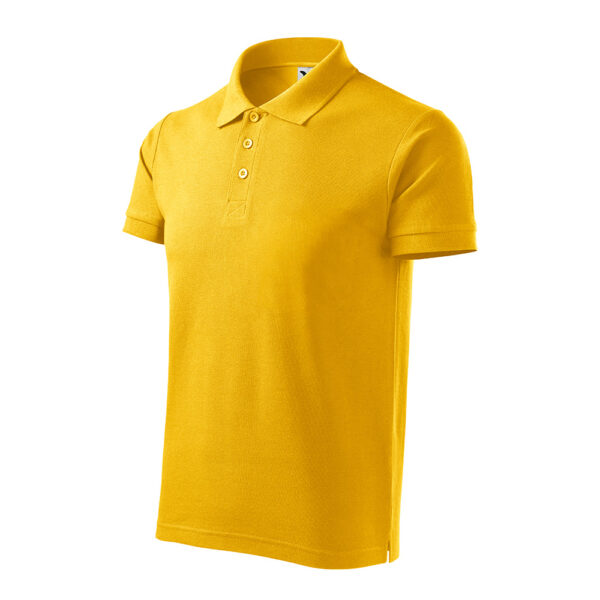 Tricou polo bumbac Cotton, Galben - imagine 1