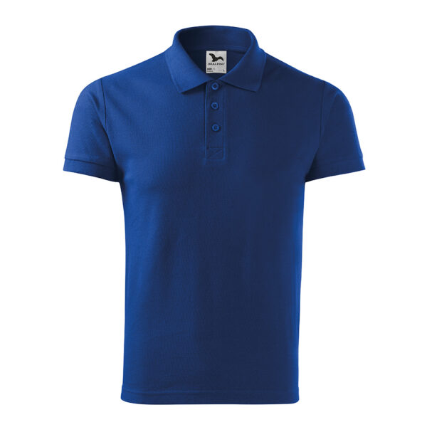 Tricou polo bumbac Cotton, Albastru Royal - imagine 2