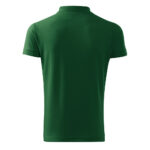 Tricou polo bumbac Cotton, Verde sticla - imagine 3