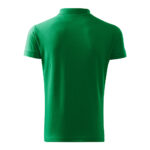 Tricou polo bumbac Cotton, Verde mediu - imagine 2