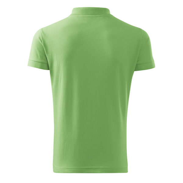 Tricou polo bumbac Cotton, Verde iarba - imagine 3
